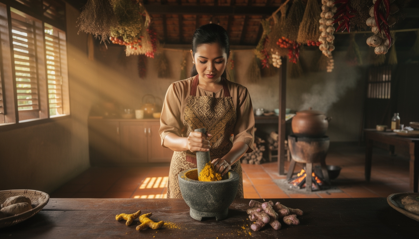Kelas memasak masakan khas daerah bersama keluarga lokal